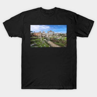 Roman Forum in Rome, Italy also known as Foro di Cesare T-Shirt